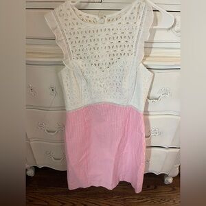 Lilly Pulitzer White and Pink Dress